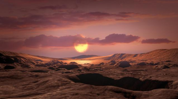 Figure 1: Artist’s illustration of a potentially habitable exoplanet orbiting a distant star. Scientists use advanced telescopes and atmospheric analysis to study such worlds in the search for extraterrestrial life.
