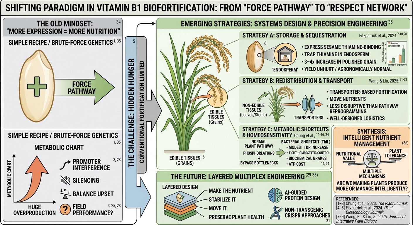 The Vitamin B1 Puzzle: Why Smarter Nutrient Routing May Outperform Traditional Biofortification